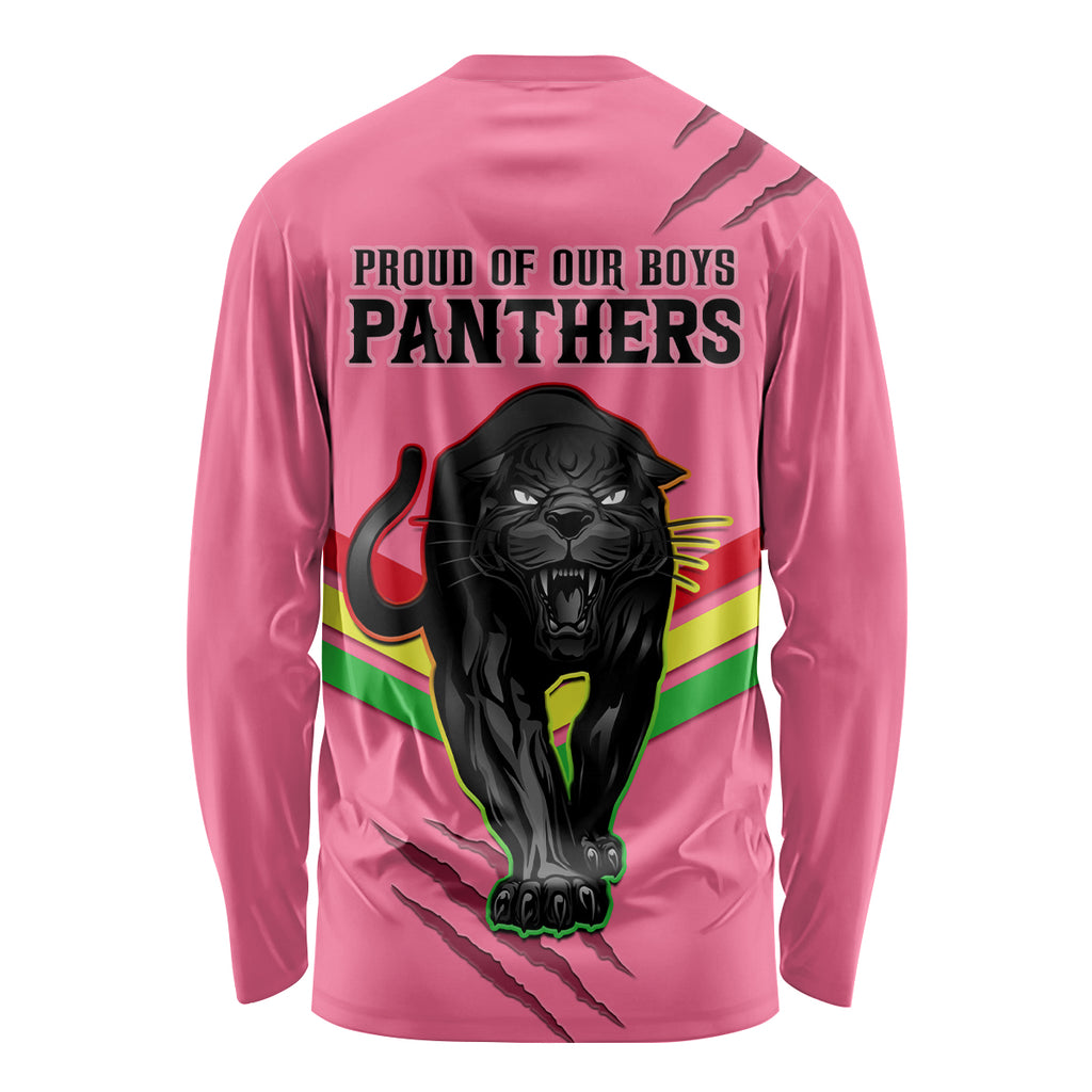 nrl-panthers-long-sleeve-shirt-premiers-2023-three-peat-proud-of-our-boys-pink