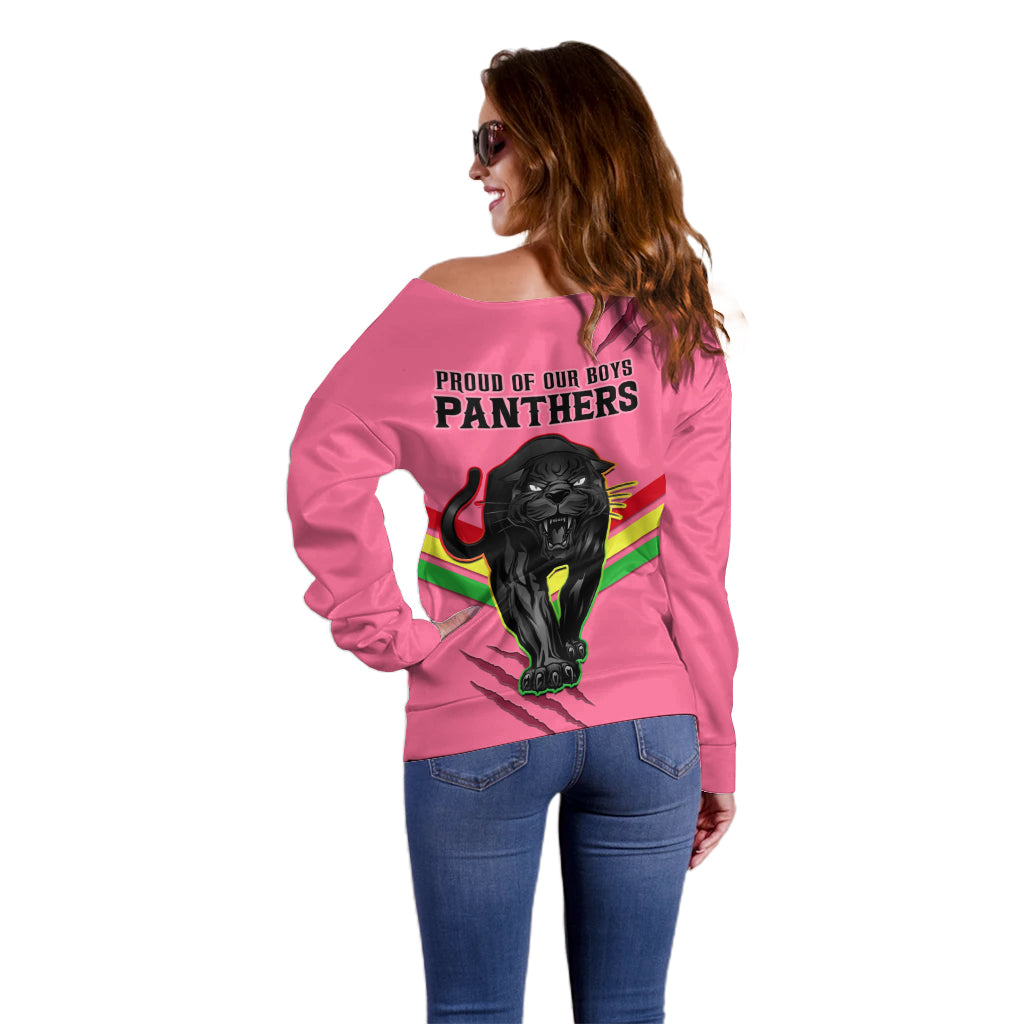 nrl-panthers-off-shoulder-sweater-premiers-2023-three-peat-proud-of-our-boys-pink