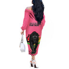 nrl-panthers-off-the-shoulder-long-sleeve-dress-premiers-2023-three-peat-proud-of-our-boys-pink