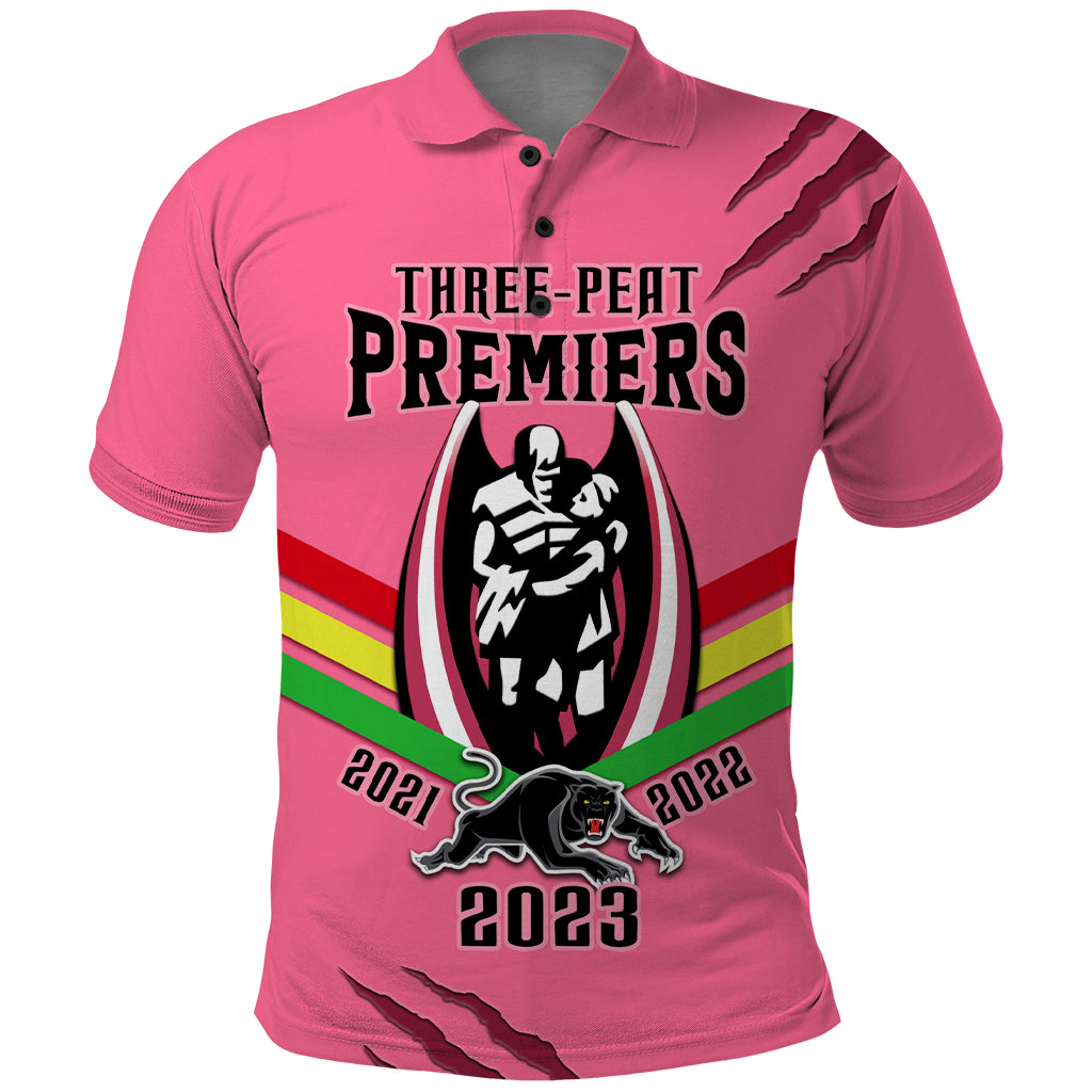 nrl-panthers-polo-shirt-premiers-2023-three-peat-proud-of-our-boys-pink