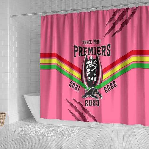 nrl-panthers-shower-curtain-premiers-2023-three-peat-proud-of-our-boys-pink