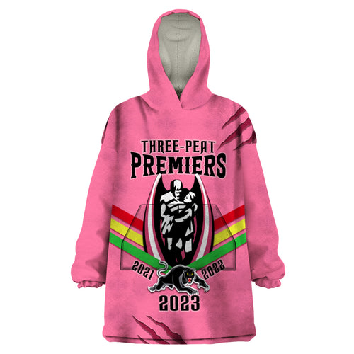 nrl-panthers-wearable-blanket-hoodie-premiers-2023-three-peat-proud-of-our-boys-pink