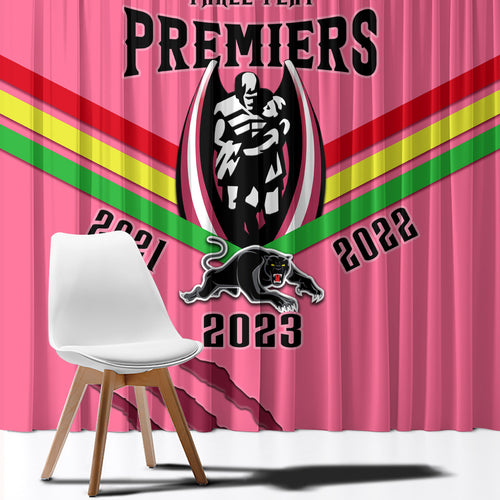 nrl-panthers-window-curtain-premiers-2023-three-peat-proud-of-our-boys-pink