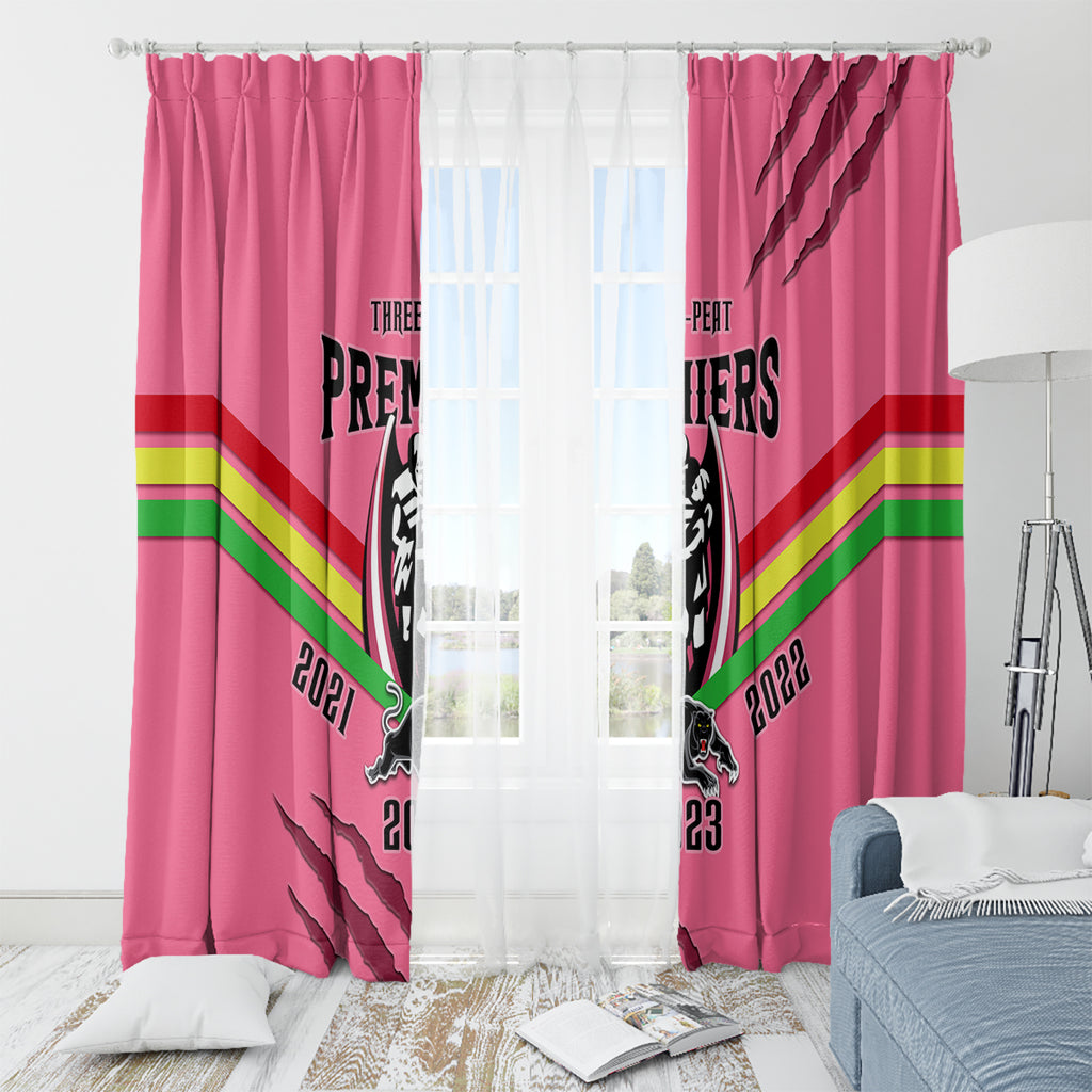 nrl-panthers-window-curtain-premiers-2023-three-peat-proud-of-our-boys-pink