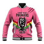personalised-nrl-panthers-baseball-jacket-premiers-2023-three-peat-proud-of-our-boys-pink
