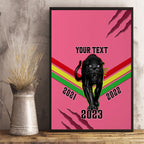 personalised-nrl-panthers-canvas-wall-art-premiers-2023-three-peat-proud-of-our-boys-pink