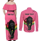personalised-nrl-panthers-couples-matching-off-shoulder-maxi-dress-and-long-sleeve-button-shirts-premiers-2023-three-peat-proud-of-our-boys-pink