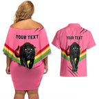 personalised-nrl-panthers-couples-matching-off-shoulder-short-dress-and-hawaiian-shirt-premiers-2023-three-peat-proud-of-our-boys-pink