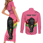 personalised-nrl-panthers-couples-matching-short-sleeve-bodycon-dress-and-long-sleeve-button-shirts-premiers-2023-three-peat-proud-of-our-boys-pink