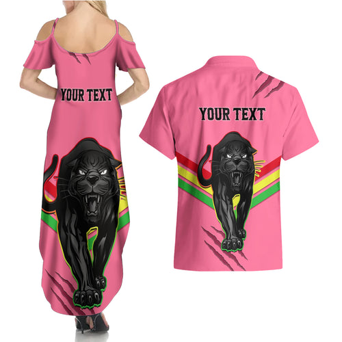 personalised-nrl-panthers-couples-matching-summer-maxi-dress-and-hawaiian-shirt-premiers-2023-three-peat-proud-of-our-boys-pink