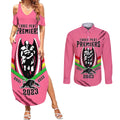 personalised-nrl-panthers-couples-matching-summer-maxi-dress-and-long-sleeve-button-shirts-premiers-2023-three-peat-proud-of-our-boys-pink