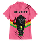 personalised-nrl-panthers-family-matching-long-sleeve-bodycon-dress-and-hawaiian-shirt-premiers-2023-three-peat-proud-of-our-boys-pink