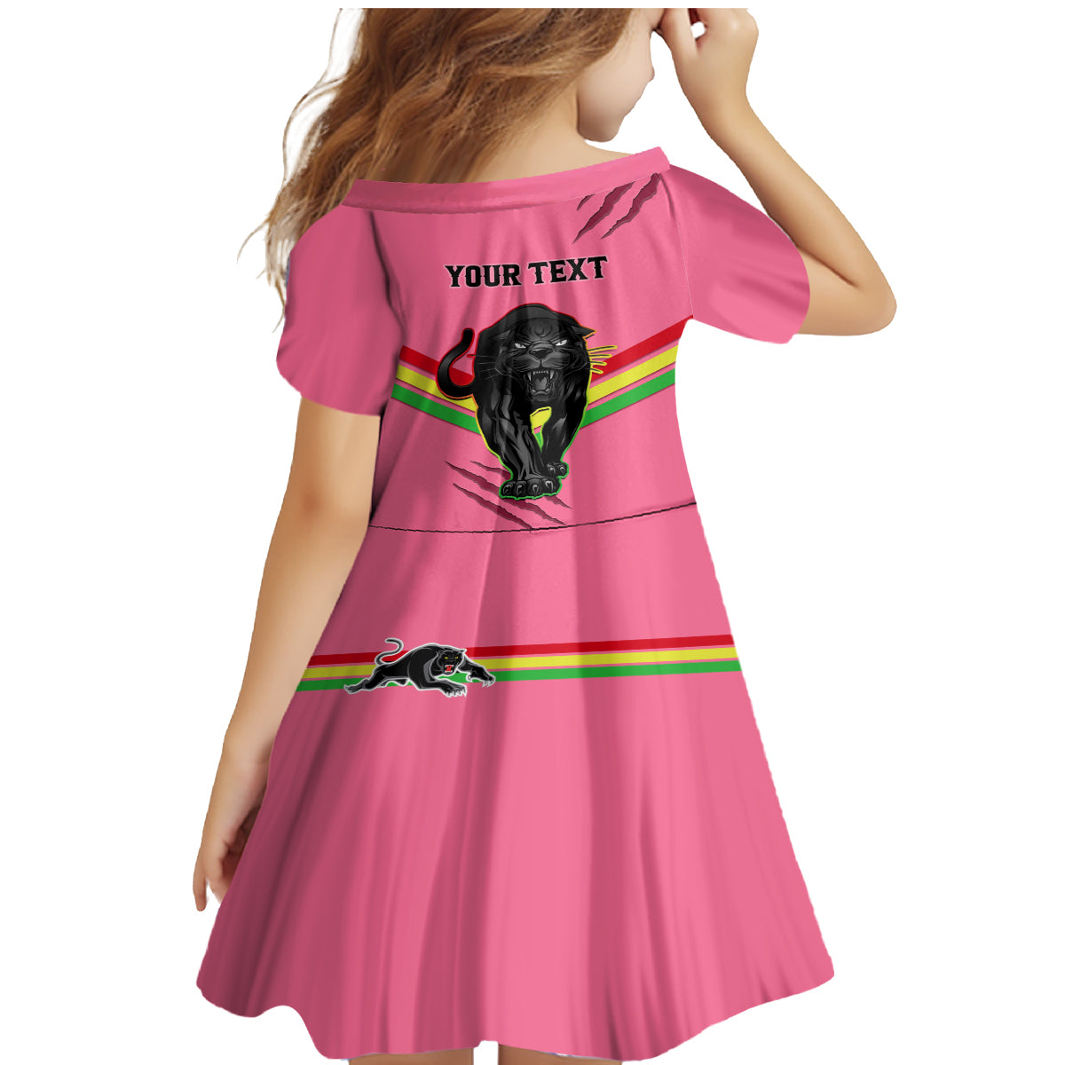 personalised-nrl-panthers-family-matching-mermaid-dress-and-hawaiian-shirt-premiers-2023-three-peat-proud-of-our-boys-pink