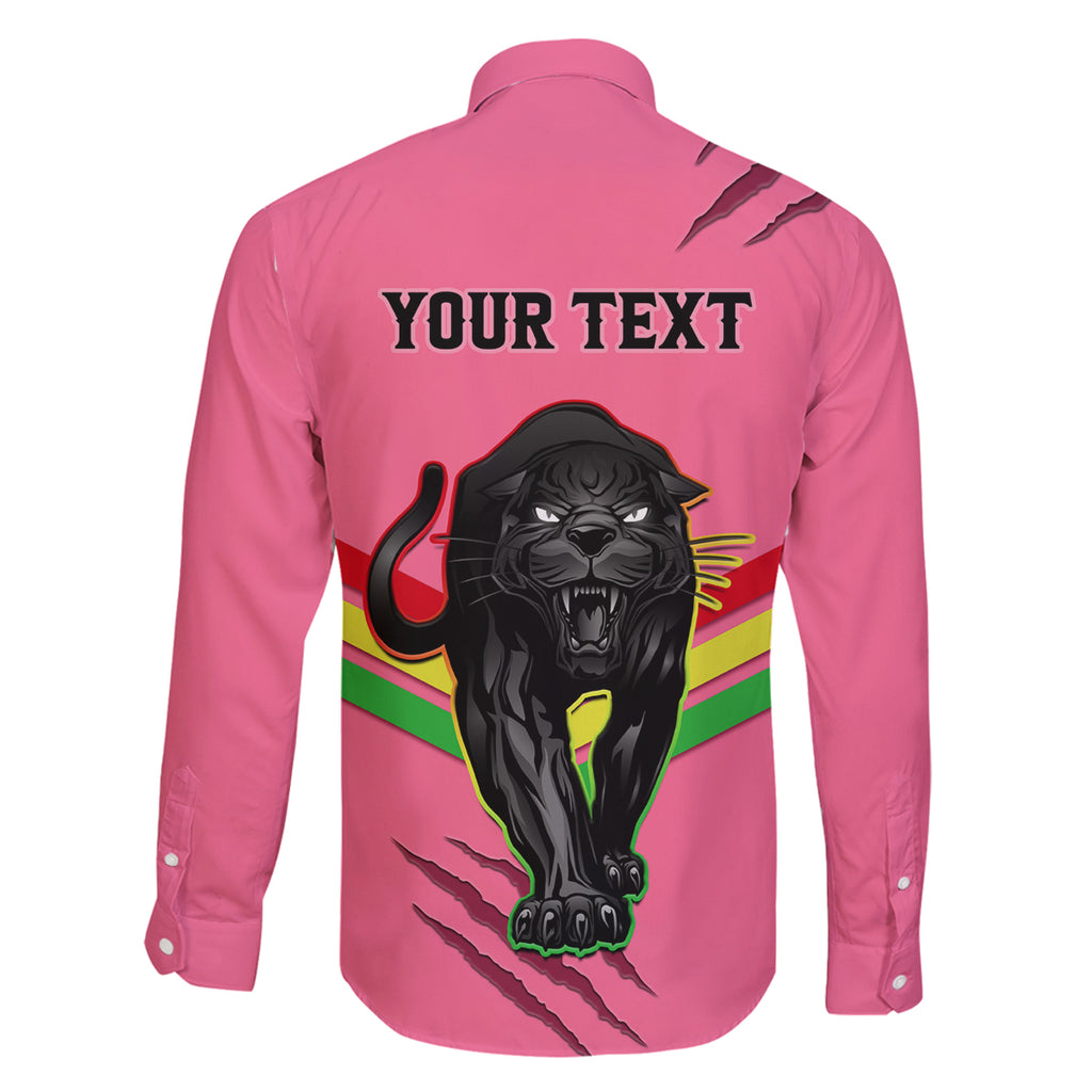 personalised-nrl-panthers-family-matching-off-shoulder-maxi-dress-and-hawaiian-shirt-premiers-2023-three-peat-proud-of-our-boys-pink