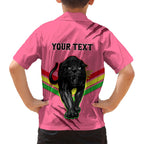 personalised-nrl-panthers-family-matching-short-sleeve-bodycon-dress-and-hawaiian-shirt-premiers-2023-three-peat-proud-of-our-boys-pink
