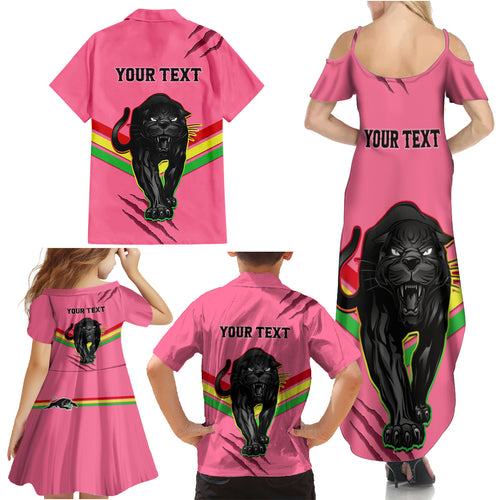 personalised-nrl-panthers-family-matching-summer-maxi-dress-and-hawaiian-shirt-premiers-2023-three-peat-proud-of-our-boys-pink