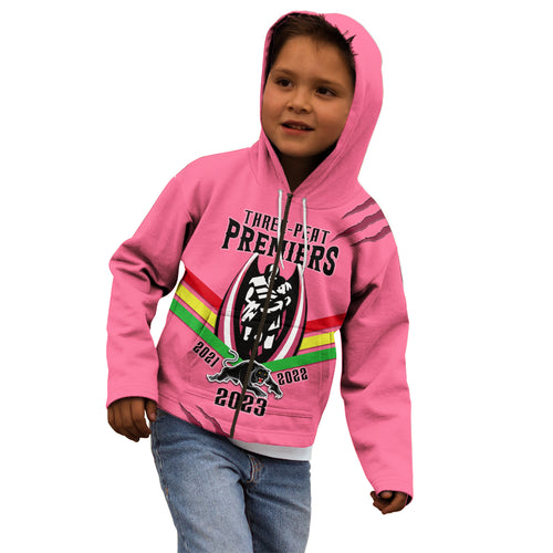 personalised-nrl-panthers-kid-hoodie-premiers-2023-three-peat-proud-of-our-boys-pink
