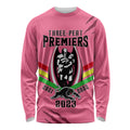 personalised-nrl-panthers-long-sleeve-shirt-premiers-2023-three-peat-proud-of-our-boys-pink
