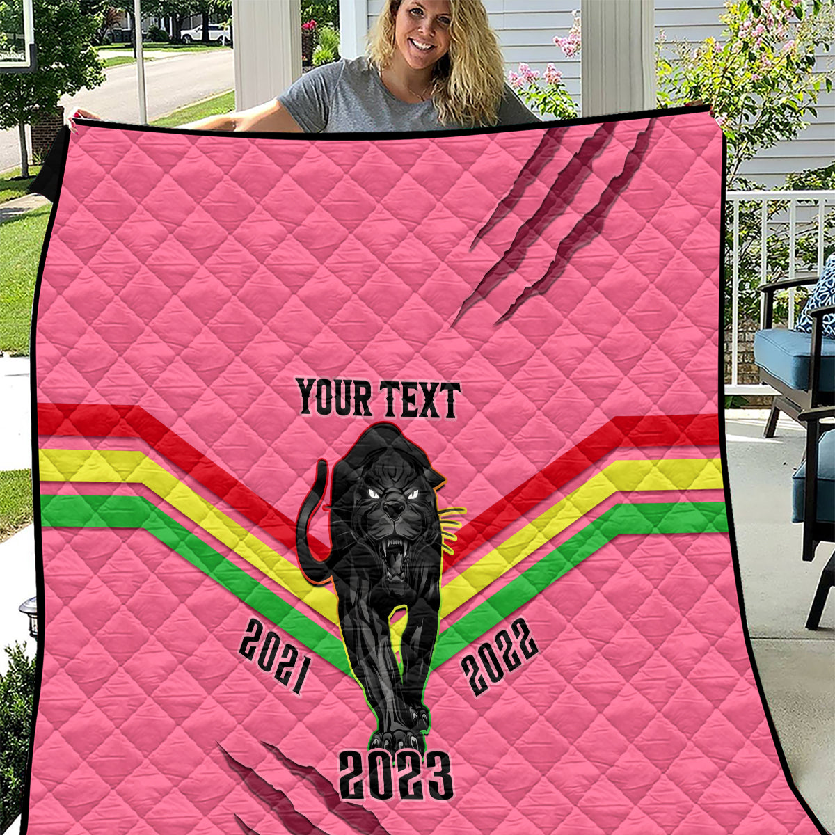personalised-nrl-panthers-quilt-premiers-2023-three-peat-proud-of-our-boys-pink