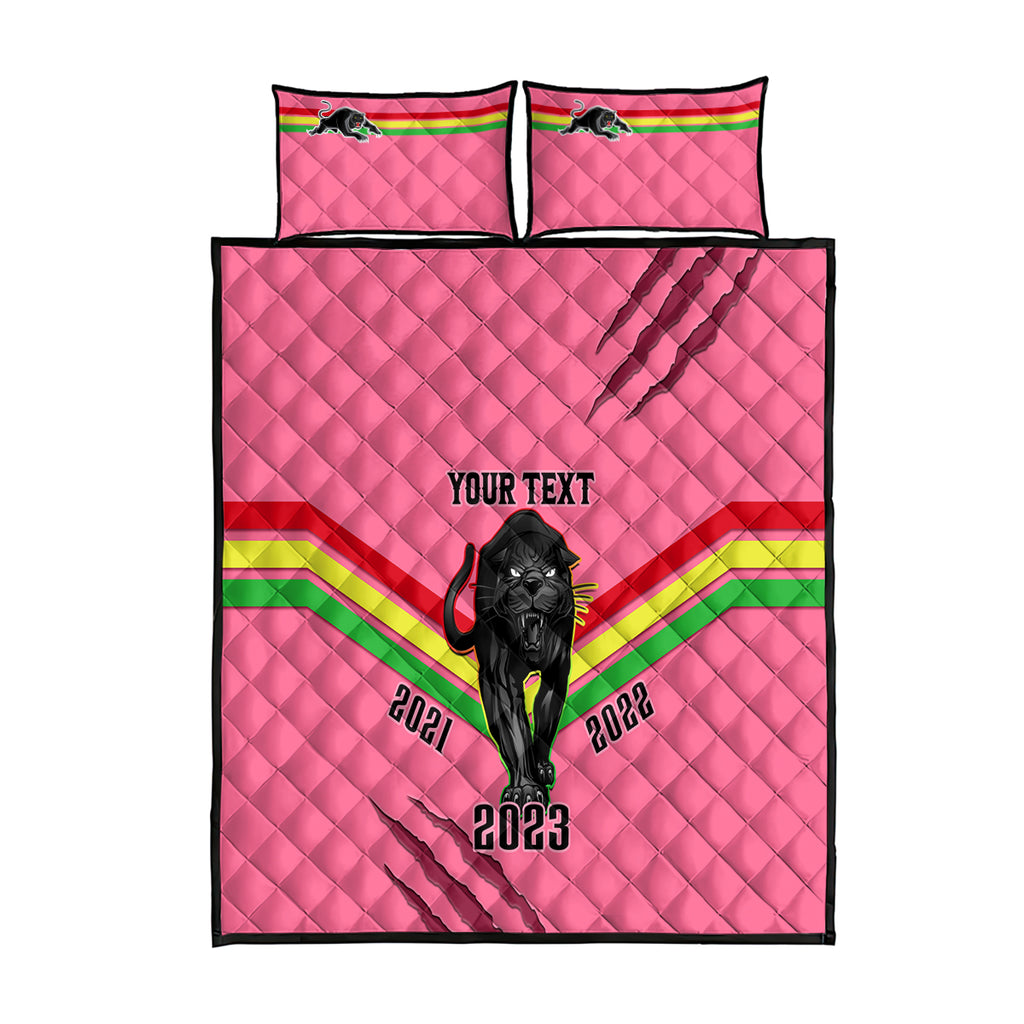 personalised-nrl-panthers-quilt-bed-set-premiers-2023-three-peat-proud-of-our-boys-pink