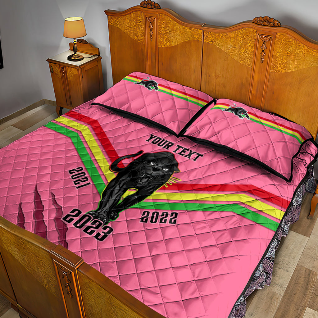 personalised-nrl-panthers-quilt-bed-set-premiers-2023-three-peat-proud-of-our-boys-pink