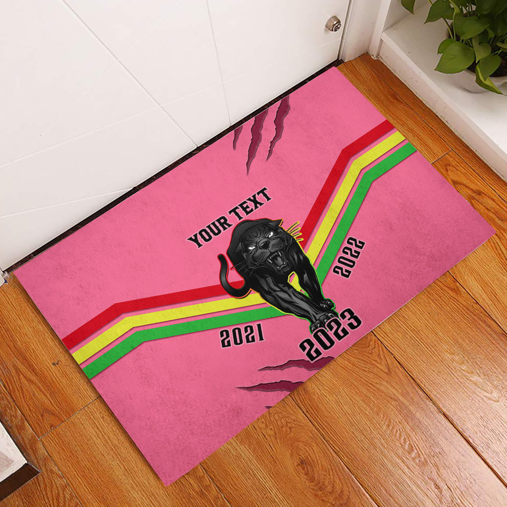 personalised-nrl-panthers-rubber-doormat-premiers-2023-three-peat-proud-of-our-boys-pink