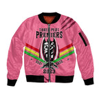 personalised-nrl-panthers-sleeve-zip-bomber-jacket-premiers-2023-three-peat-proud-of-our-boys-pink