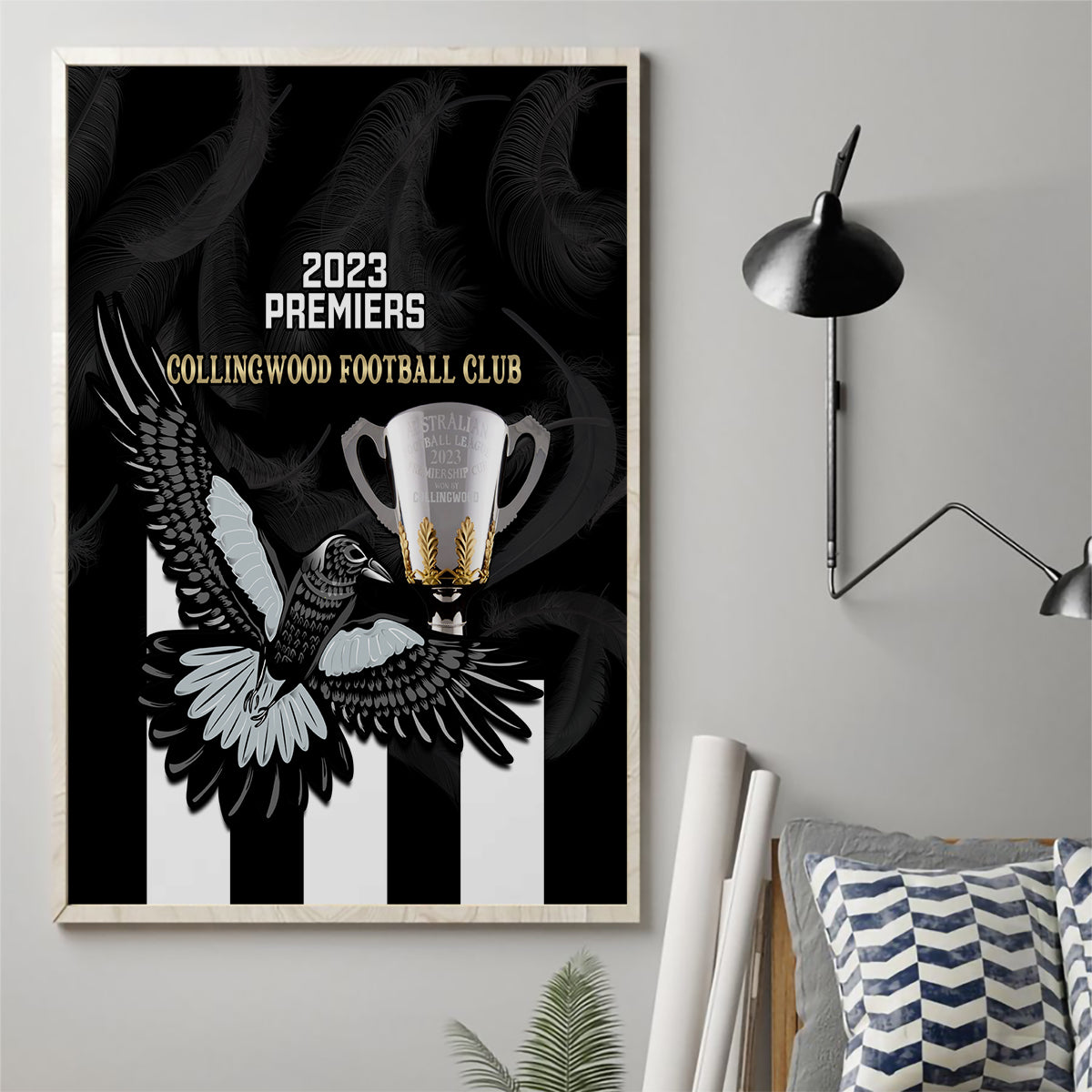 afl-collingwood-canvas-wall-art-magpies-premiers-2023-with-trophy-proud