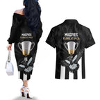 afl-collingwood-couples-matching-off-the-shoulder-long-sleeve-dress-and-hawaiian-shirt-magpies-premiers-2023-with-trophy-proud
