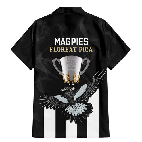 afl-collingwood-family-matching-mermaid-dress-and-hawaiian-shirt-magpies-premiers-2023-with-trophy-proud
