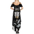 afl-collingwood-family-matching-summer-maxi-dress-and-hawaiian-shirt-magpies-premiers-2023-with-trophy-proud