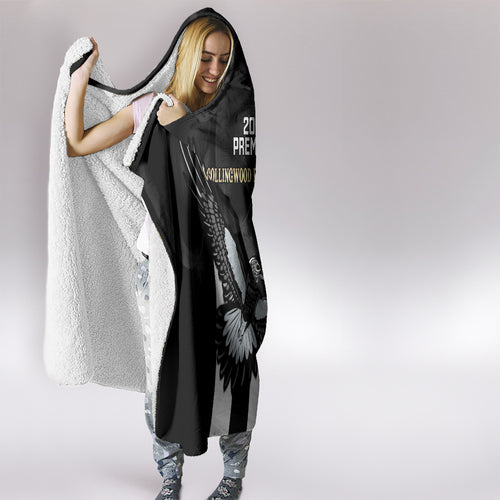 afl-collingwood-hooded-blanket-magpies-premiers-2023-with-trophy-proud