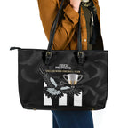 afl-collingwood-leather-tote-bag-magpies-premiers-2023-with-trophy-proud