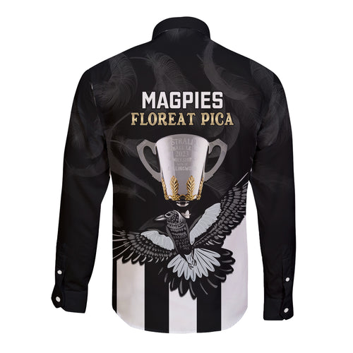 afl-collingwood-long-sleeve-button-shirt-magpies-premiers-2023-with-trophy-proud