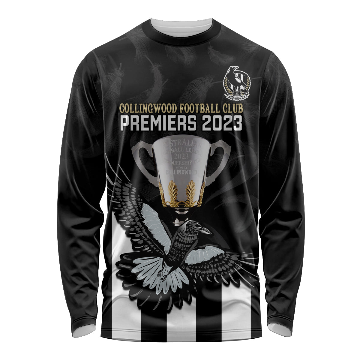 afl-collingwood-long-sleeve-shirt-magpies-premiers-2023-with-trophy-proud
