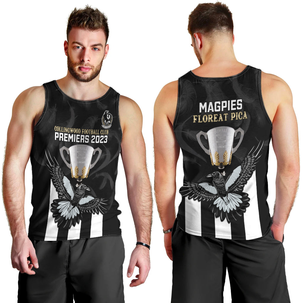 afl-collingwood-men-tank-top-magpies-premiers-2023-with-trophy-proud