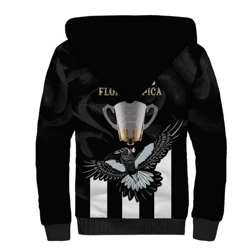 afl-collingwood-sherpa-hoodie-magpies-premiers-2023-with-trophy-proud