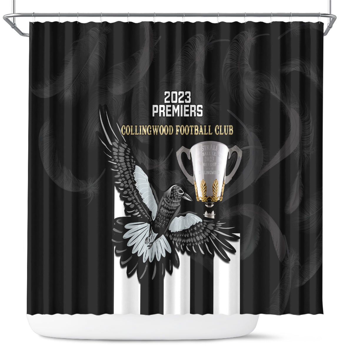 afl-collingwood-shower-curtain-magpies-premiers-2023-with-trophy-proud