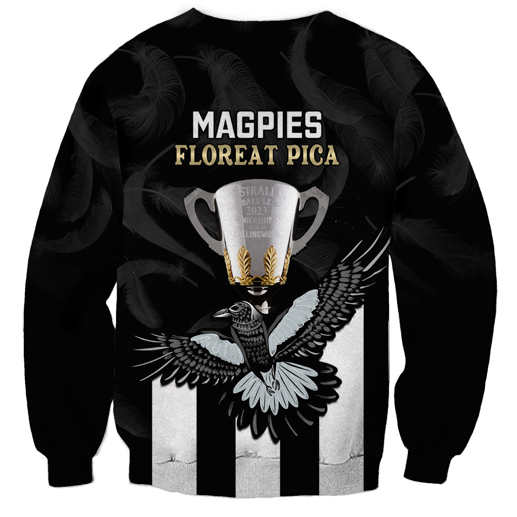 afl-collingwood-sweatshirt-magpies-premiers-2023-with-trophy-proud