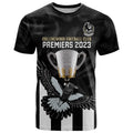 afl-collingwood-t-shirt-magpies-premiers-2023-with-trophy-proud