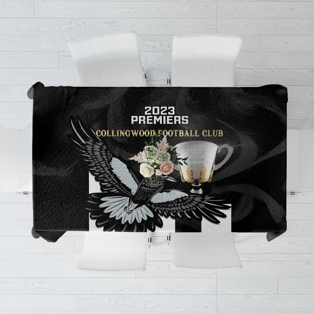 afl-collingwood-tablecloth-magpies-premiers-2023-with-trophy-proud