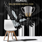 afl-collingwood-window-curtain-magpies-premiers-2023-with-trophy-proud