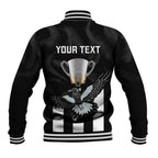 personalised-afl-collingwood-baseball-jacket-magpies-premiers-2023-with-trophy-proud