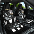 Personalised AFL Collingwood Car Seat Cover Magpies Premiers 2023 With Trophy Proud LT14