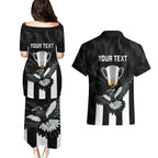 personalised-afl-collingwood-couples-matching-puletasi-dress-and-hawaiian-shirt-magpies-premiers-2023-with-trophy-proud