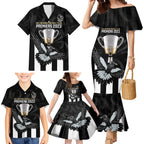 personalised-afl-collingwood-family-matching-mermaid-dress-and-hawaiian-shirt-magpies-premiers-2023-with-trophy-proud