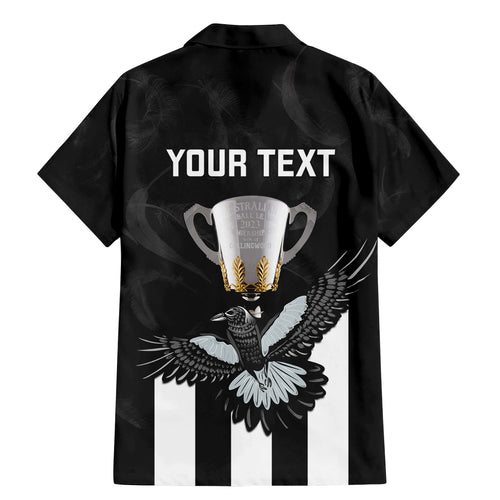 personalised-afl-collingwood-family-matching-mermaid-dress-and-hawaiian-shirt-magpies-premiers-2023-with-trophy-proud