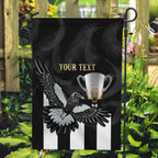 Personalised AFL Collingwood Garden Flag Magpies Premiers 2023 With Trophy Proud LT14
