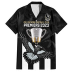 personalised-afl-collingwood-hawaiian-shirt-magpies-premiers-2023-with-trophy-proud