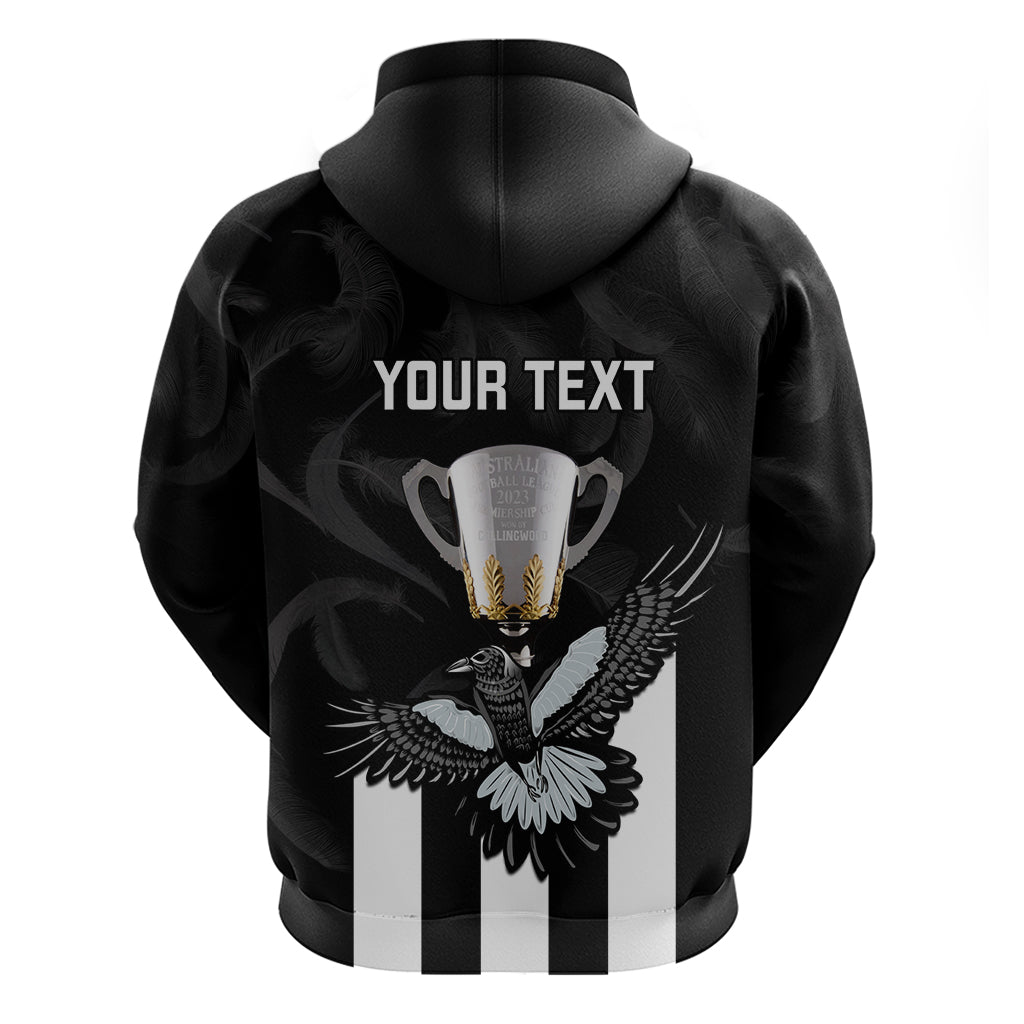 personalised-afl-collingwood-hoodie-magpies-premiers-2023-with-trophy-proud